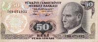 Turquie 50 Lira TURKEY - PICK 188 - 50 LIRA - L.1970 (1976) -
