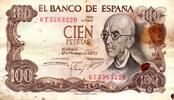 Espagne 100 Pesetas SPAIN - PICK 152 a - 100 PESETAS - 17/11/1970 -