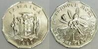 Jamaique 1 Cent JAMAICA - KM 64 - 10 CENT 1986 - FLOWER -