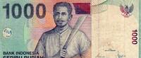 Indonésie 1.000 Rupiah 2000 INDONESIA - PICK 141 e - 1.000 RUPIAH 2000/2... 2,50 EUR  plus 7,50 EUR verzending