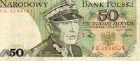 Pologne 50 Zlotych POLAND - PICK 142 c - 50 ZLOTYCH - 01/12/1988 -