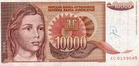 Yougoslavie 10.000 Dinara YUGOSLAVIA - PICK 116 - 10.000 DINARA - 1992 -