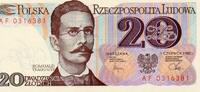Pologne 20 Zlotych POLAND - PICK 149 - 20 ZLOTYCH - 01.06.1982 -