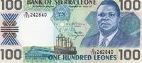 Sierra Leone 100 Leones SIERRA LEONE - PICK 18 c - 100 LEONES - 26/09/1990 -