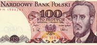 Pologne 100 Zlotych POLAND - PICK 143 e - 100 ZLOTYCH - 01/12/1988 -