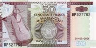 Burundi 50 Francs BURUNDI - PICK 36 f - 50 FRANCS - 01/05/2006 -
