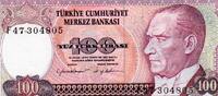 Turquie 100 Lira TURKEY - PICK 194 - 100 LIRA - NON DATE - L.1970 (1984) -