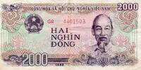 Viet Nam 2.000 Dong VIETNAM - PICK 107 b - 2.000 DONG - 1988 -