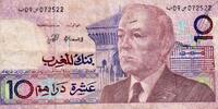 Maroc 10 Dirhams MOROCCO - PICK 63 a - 10 DIRHAMS - AH1407/1987 -