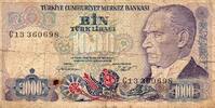 Turquie 1 000 Lira TURKEY - PICK 196 - 1 000 LIRA - L.1970 (1986) -