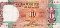 Inde 10 Rupees 1992 INDIA - PICK 88 c - 10 RUPEES - undated (1992) - LET... 3,50 EUR  plus 7,50 EUR verzending