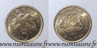 Singapour 5 Cents SINGAPORE - KM 50 - 5 CENTS 1988 - Monstera deliciosa -
