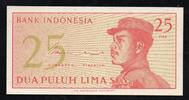 Indonésie 25 Sen INDONESIA - PICK 93 a - 25 SEN - 1964 -