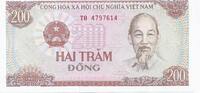Viet Nam 200 Dong VIETNAM - PICK 100 a - 200 DONG - 1987 -