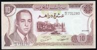 Maroc 10 Dirhams MOROCCO - PICK 57 a - 10 DIRHAMS - AH1390/1970 - SIGN 8 -