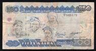 Nigeria 50 Naira NIGERIA - PICK 27 c - 50 NAIRA - UNDATIERT - SIGN 10 -