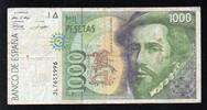 Espagne 1.000 Pesetas SPAIN - PICK 163 - 1000 PESETAS - 12/10/1992 (1996) -