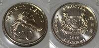 Singapour 20 Cent SINGAPORE - KM 101 - 20 CENTS 1999 -