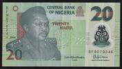 Nigeria 20 Naira NIGERIA - PICK 34 j - 20 NAIRA 2014 - POLYMER -
