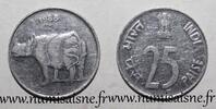 Inde 25 Paise INDIA - KM 54 - 25 PAISE 1988 - Bombay - Rhinocéros -
