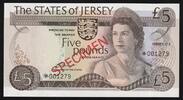 Jersey 5 Pound JERSEY - 5 POUNDS - SPECIMEN -