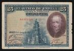 Espagne 25 Pesetas SPAIN - PICK 74 b - 25 PESETAS - 15/08/1928 -