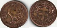 Madagascar 1 Franc MADAGASCAR - KM 2 - 1 FRANC 1943 -
