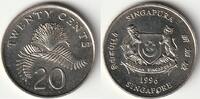 Singapour 20 Cent SINGAPORE - KM 101 - 20 CENTS 1996 -