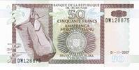 Burundi 50 Francs BURUNDI - PICK 36 g - 50 FRANCS - 01/11/2007 -