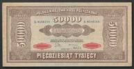 Pologne 50.000 Marek POLAND - PICK 33 - 50 000 MAREK - 10/10/1922 - P -
