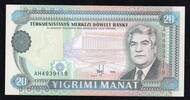 Turkménistan 20 Manat TURKMENISTAN - 20 MANAT 1995 -