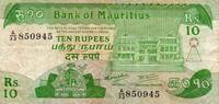 Ile Maurice 10 Rupees MAURITIUS - PICK 35 - 10 RUPEES 1985 -