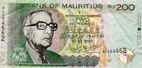 Ile Maurice 200 Rupees 2001 MAURITIUS - PICK 52 b - 200 RUPEES 2001 SS/VZ 12,00 EUR  plus 7,50 EUR verzending