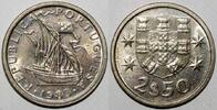 Portugal 2.5 Escudos PORTUGAL - KM 590 - 2.50 ESCUDOS 1983 - BOAT -