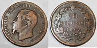 Italie 10 Centesimi ITALY - KM 11.1 - 10 CENTESIMI - 1862 M (Milan) - VICTOR EMMANUEL II -