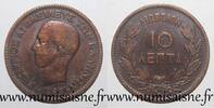 Grèce 10 Lepta GREECE - KM 43 - 10 LEPTA - 1869 BB - Strasbourg - GEORGE I -
