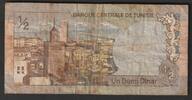 Tunisie 1/2 Tunisie TUNISIA - PICK 66 a - 1/2 TUNISIE - 03.08.1972 -
