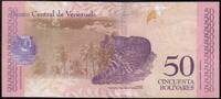 Venezuela 50 Bolivares VENEZUELA - PICK 105 a - 50 BOLIVARES - 01/18/2018 - ANTONIO JOSE DE SUCRE - FELLIN OCELOT -