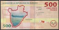 Burundi 500 Francs BURUNDI - PICK 50 - 500 FRANCS - 2018 - COFFEE - CROCODILE -