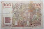 France 100 Francs FRANCE - PICK 128 - 100 FRANCS JEUNE PAYSAN - 04/09/1952 - M.482 -