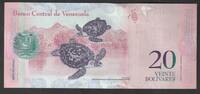 Venezuela 20 Bolivares VENEZUELA - PICK 91 f - 20 BOLIVARES - 29-10-2013 - TURTLES -