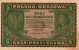 Pologne 5 Marek POLAND - PICK 24 - 5 MAREK - 23/08/1919 -