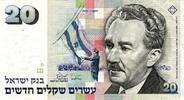 Israël 50 New Shequalim ISRAEL - PICK 54 c - 20 NEW SHEQALIM - 1993/5753 -