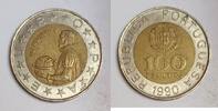 Portugal 100 Escudos 1990 PORTUGAL - KM 645 - 100 ESCUDOS 1990 - PEDRO N... 2,50 EUR  plus 7,50 EUR verzending