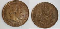 Brésil 20 Reis BRAZIL - KM 474 - 20 REIS 1869 - PEDRO II -