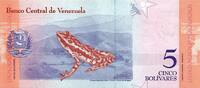Venezuela 5 Bolivares VENEZUELA - PICK 102 - 5 BOLIVARES - Jose Felix Ribas (1775-1845) - FROG - 2018 -