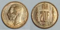Luxembourg 20 Francs LUXEMBOURG - KM 58 - 20 FRANCS 1981 - JEAN - GRAND DUKE OF LUXEMBOURG -