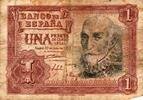 Espagne 1 Peseta SPAIN - PICK 144 - 1 PESETA - 22/07/1953 -