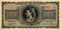 Grèce 1.000 Drachmes GREECE - PICK 118 a - 1 000 DRACHMES - 21/08/1942 -