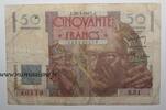 France 50 Francs FRANCE - PICK 127 - 50 FRANCS LE VERRIER - 20/03/1947 - N.51 -